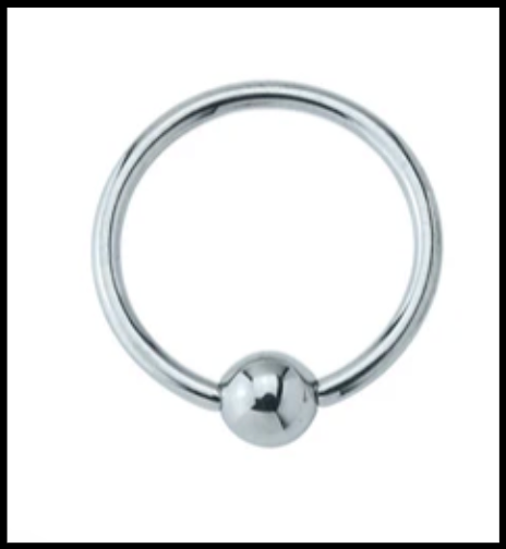 Hoop with ball closing