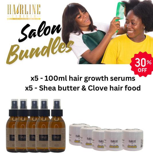 Serum and Shea Butter Hair Food Bundle (100ml)